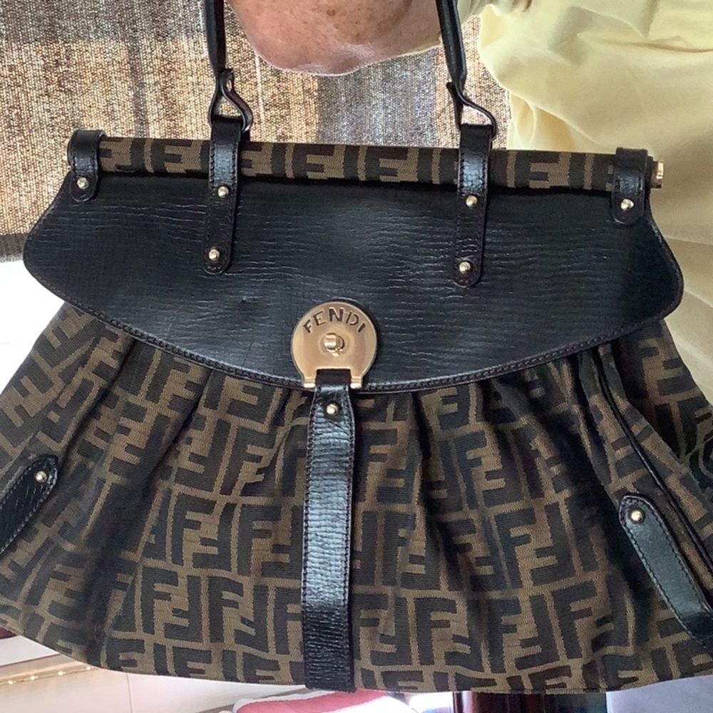 Fendi zucca satchel
